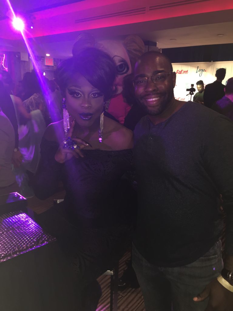 My buddy Chuck with Bob The Drag Queen. Credit: Ryan Shea