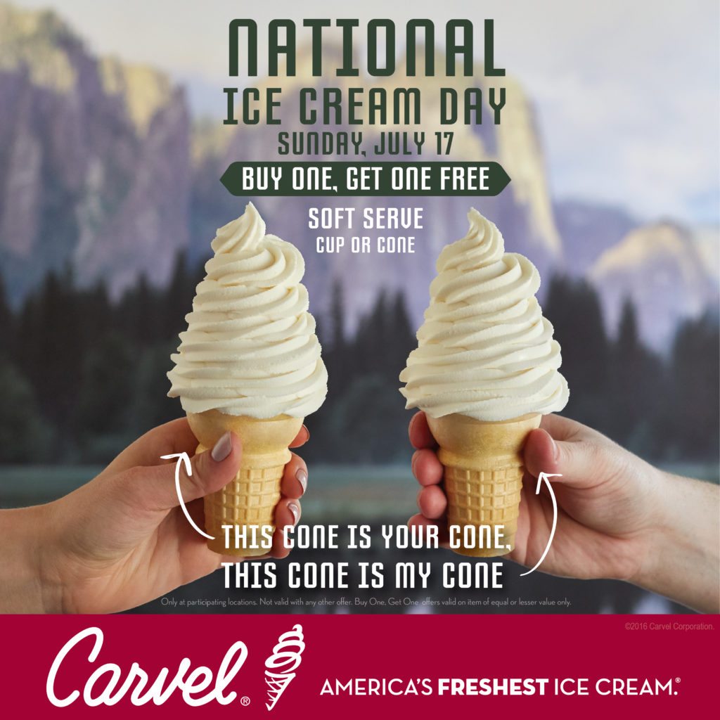 Celebrate National Ice Cream Day at Carvel This Sunday! Manhattan Digest