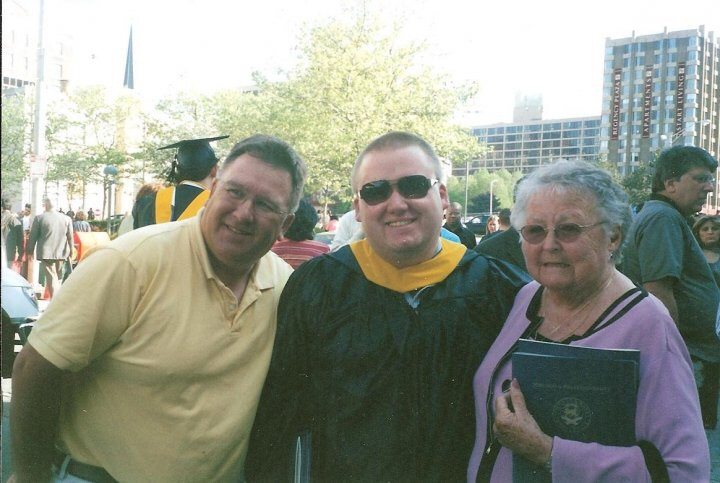 College graduation day with my father & grandmother. 