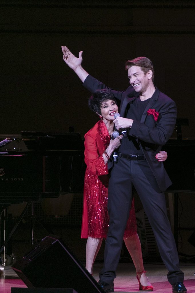 Chita Rivera and Andy Karl. 