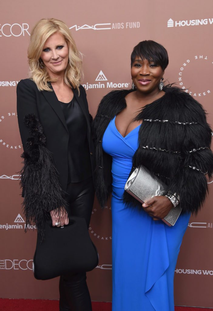 NEW YORK, NY - APRIL 26:  Chair of the Groundbreaker Awards Dinner Sandra Lee and TV personality Bevy Smith attend the Housing Works Ground Breaker Awards Dinner on April 26, 2017 in New York City.  (Photo by Gary Gershoff/Getty Images for Housing Works)