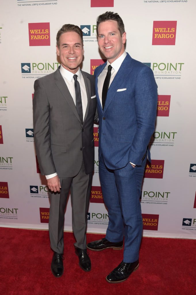 NEW YORK, NY - APRIL 03:  Executive director and CEO of Point Foundation, Jorge Valencia, and honoree and news anchor for MSNBC, Thomas Roberts attend the Point Honors Gala at The Plaza Hotel on April 3, 2017 in New York City.  (Photo by Jason Kempin/Getty Images for Point Foundation)